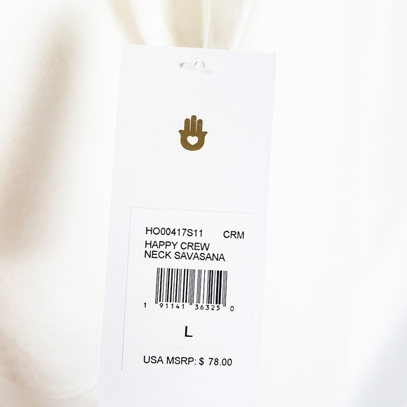 SPIRITUAL GANGSTER Happy Savasana Pullover NWT motivational - Picture 6 of 8